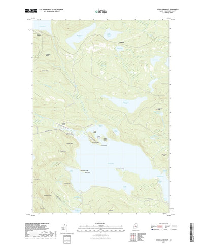 United States Geological Survey Sebec Lake West, ME (2021, 24000-Scale) digital map