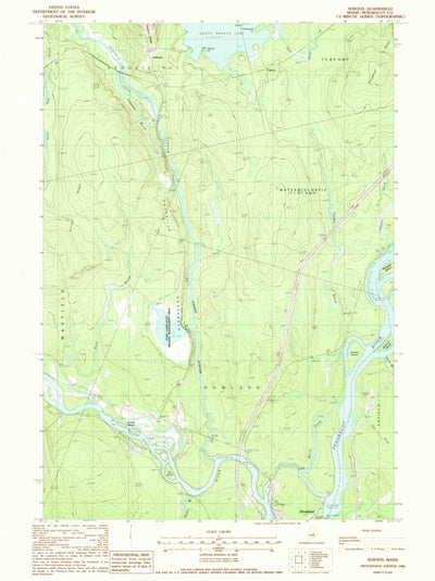 United States Geological Survey Seboeis, ME (1988, 24000-Scale) digital map
