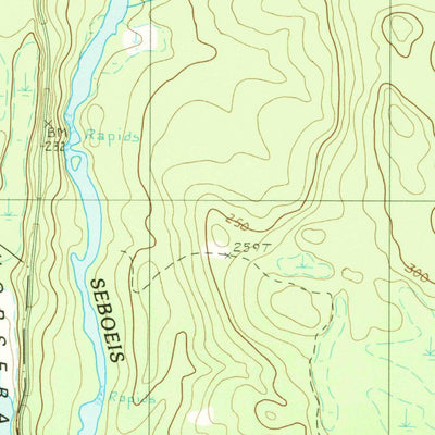 United States Geological Survey Seboeis, ME (1988, 24000-Scale) digital map