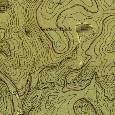 United States Geological Survey Seboomook Lake, ME (1954, 48000-Scale) digital map