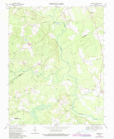 United States Geological Survey Sebrell, VA (1968, 24000-Scale) digital map