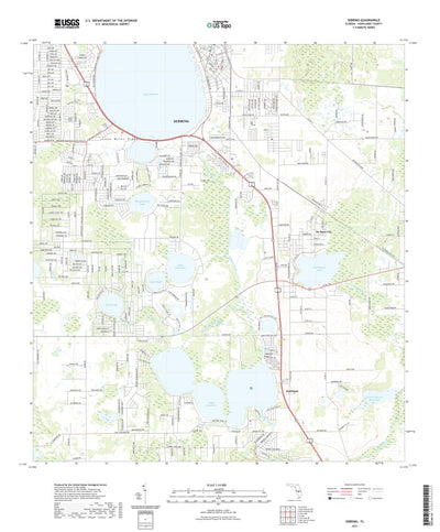 United States Geological Survey Sebring, FL (2021, 24000-Scale) digital map