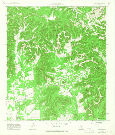 United States Geological Survey Seco Pass, TX (1964, 24000-Scale) digital map