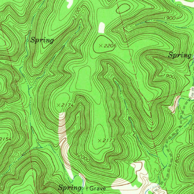 United States Geological Survey Seco Pass, TX (1964, 24000-Scale) digital map