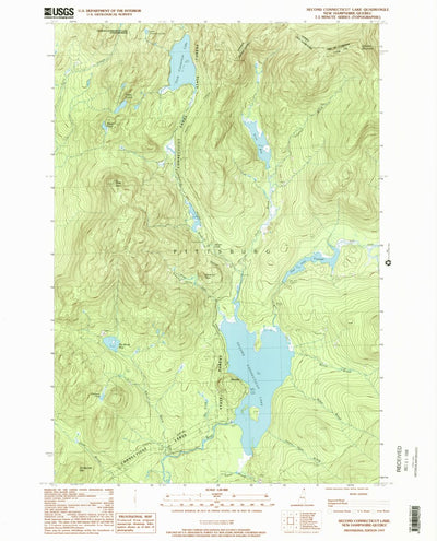 United States Geological Survey Second Connecticut Lake, NH (1997, 24000-Scale) digital map