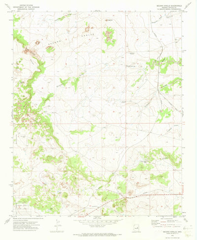 United States Geological Survey Second Knolls, AZ (1970, 24000-Scale) digital map