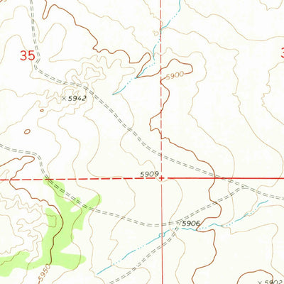 United States Geological Survey Second Knolls, AZ (1970, 24000-Scale) digital map