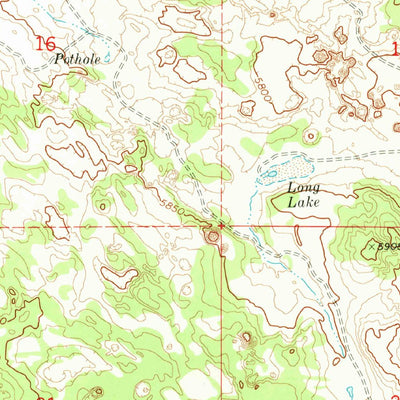 United States Geological Survey Second Knolls, AZ (1970, 24000-Scale) digital map