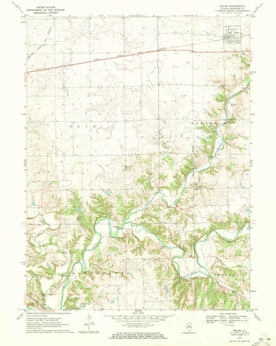 United States Geological Survey Secor, IL (1970, 24000-Scale) digital map