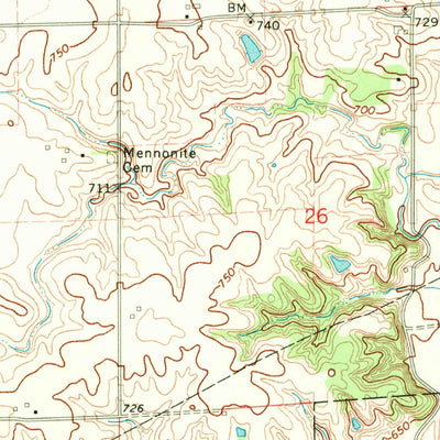 United States Geological Survey Secor, IL (1970, 24000-Scale) digital map