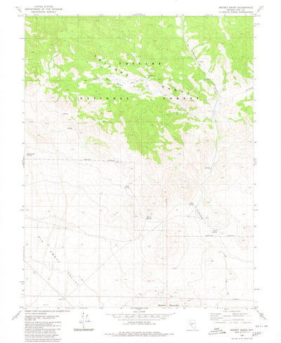 United States Geological Survey Secret Basin, NV (1980, 24000-Scale) digital map