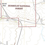 United States Geological Survey Secret Valley, NV (2018, 24000-Scale) digital map