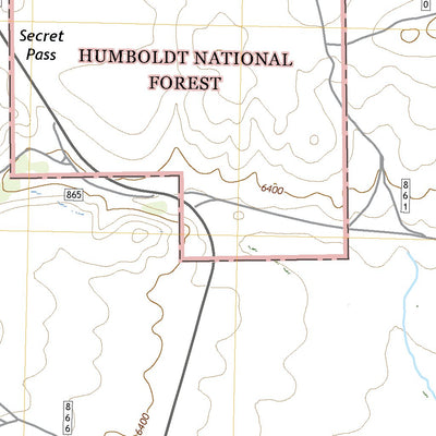 United States Geological Survey Secret Valley, NV (2018, 24000-Scale) digital map