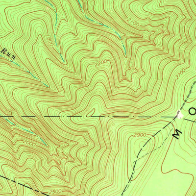 United States Geological Survey Sector, WV (1971, 24000-Scale) digital map