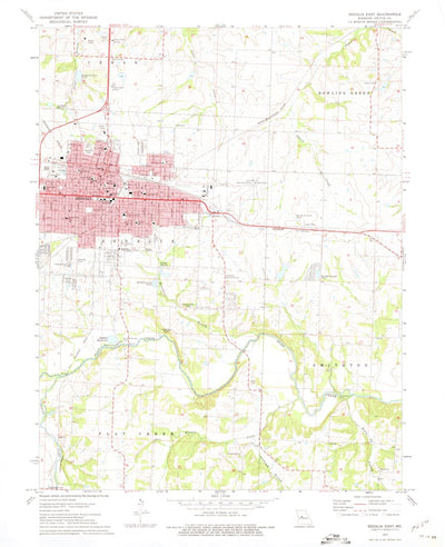 United States Geological Survey Sedalia East, MO (1973, 24000-Scale) digital map