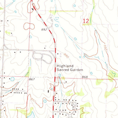 United States Geological Survey Sedalia East, MO (1973, 24000-Scale) digital map