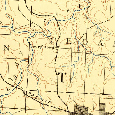 United States Geological Survey Sedalia, MO (1887, 125000-Scale) digital map