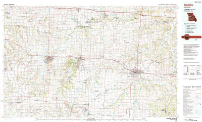 United States Geological Survey Sedalia, MO (1983, 100000-Scale) digital map