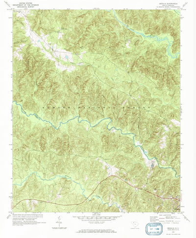 United States Geological Survey Sedalia, SC (1969, 24000-Scale) digital map