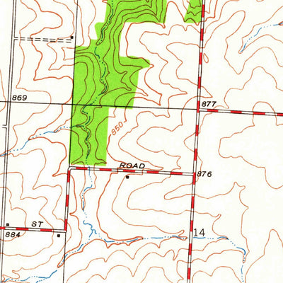 United States Geological Survey Sedalia West, MO (1944, 24000-Scale) digital map