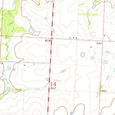 United States Geological Survey Sedalia West, MO (1973, 24000-Scale) digital map