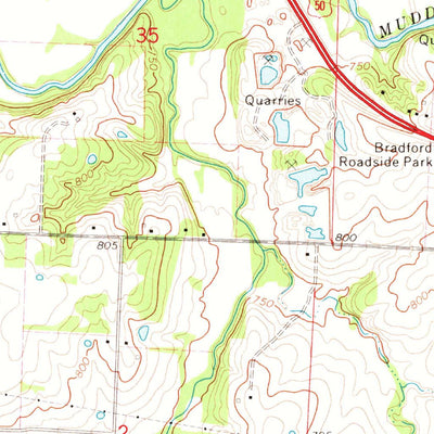 United States Geological Survey Sedalia West, MO (1973, 24000-Scale) digital map