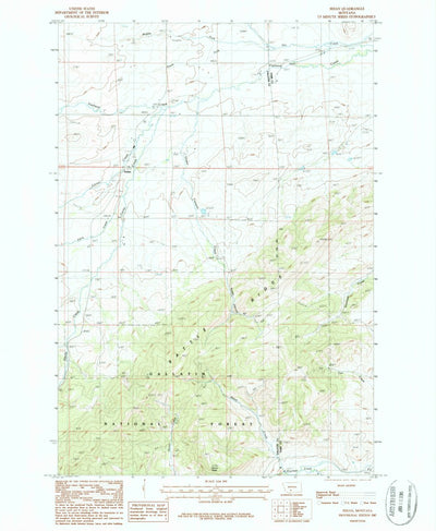 United States Geological Survey Sedan, MT (1987, 24000-Scale) digital map
