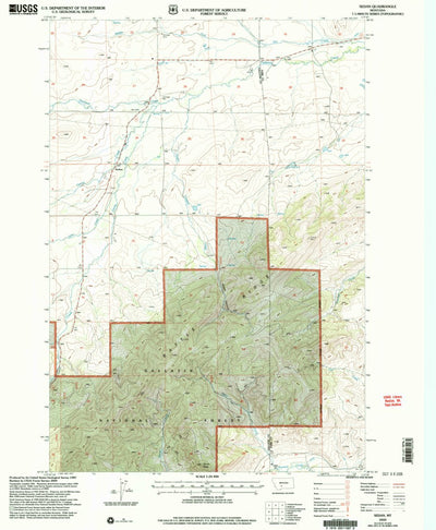 United States Geological Survey Sedan, MT (2000, 24000-Scale) digital map