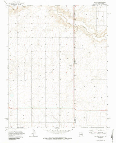 United States Geological Survey Sedan NE, NM-TX (1970, 24000-Scale) digital map