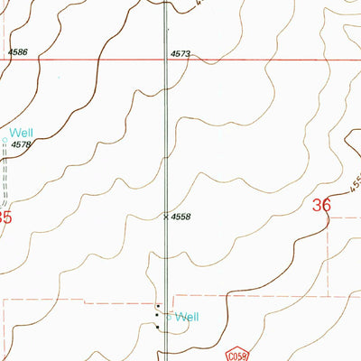 United States Geological Survey Sedan NE, NM-TX (1998, 24000-Scale) digital map