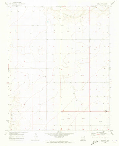 United States Geological Survey Sedan, NM (1970, 24000-Scale) digital map