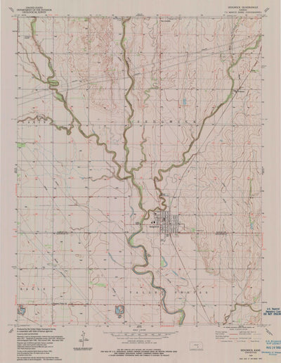 United States Geological Survey Sedgwick, KS (1989, 24000-Scale) digital map