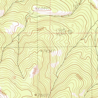 United States Geological Survey Sedgwick Peak, ID (1982, 24000-Scale) digital map