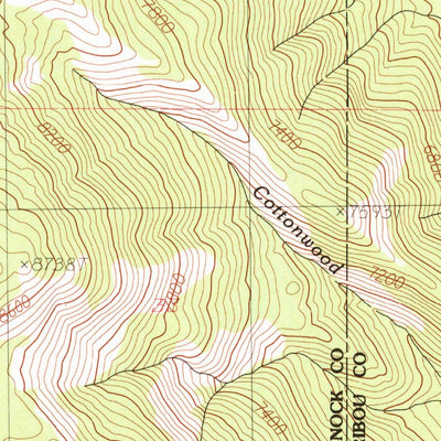 United States Geological Survey Sedgwick Peak, ID (1982, 24000-Scale) digital map