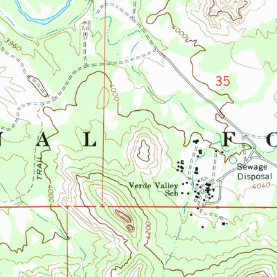 United States Geological Survey Sedona, AZ (1969, 24000-Scale) digital map