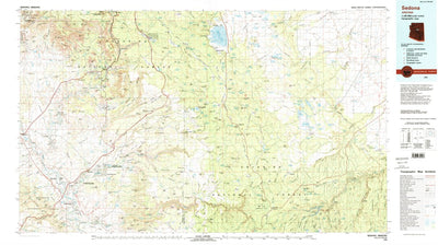 United States Geological Survey Sedona, AZ (1980, 100000-Scale) digital map