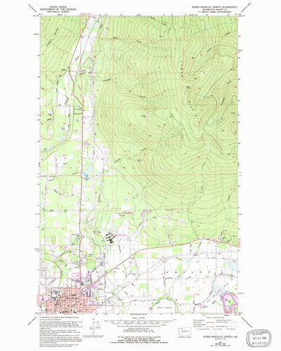 United States Geological Survey Sedro-Woolley North, WA (1981, 24000-Scale) digital map