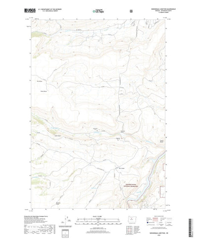 United States Geological Survey Seekseequa Junction, OR (2020, 24000-Scale) digital map