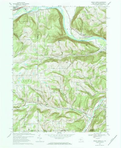 United States Geological Survey Seeley Creek, NY-PA (1969, 24000-Scale) digital map