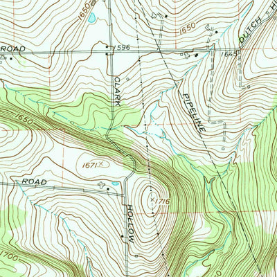 United States Geological Survey Seeley Creek, NY-PA (1969, 24000-Scale) digital map