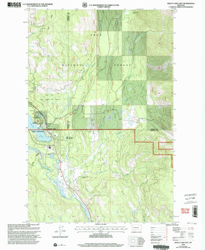 United States Geological Survey Seeley Lake East, MT (1999, 24000-Scale) digital map