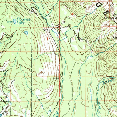 United States Geological Survey Seeley Lake, MT (1993, 100000-Scale) digital map