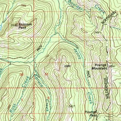 United States Geological Survey Seeley Lake, MT (1993, 100000-Scale) digital map