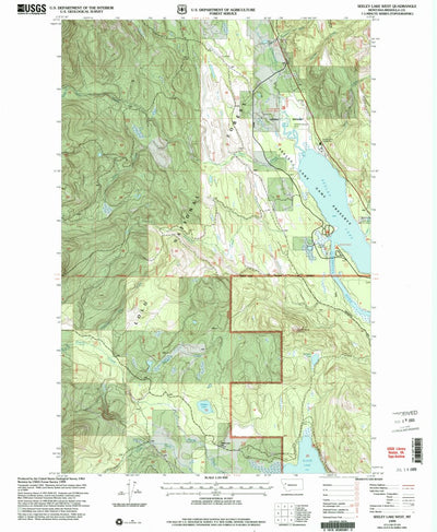 United States Geological Survey Seeley Lake West, MT (1999, 24000-Scale) digital map
