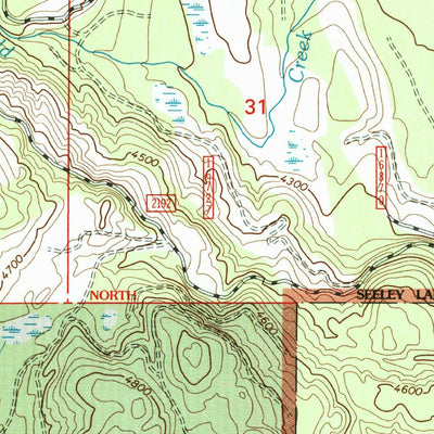 United States Geological Survey Seeley Lake West, MT (1999, 24000-Scale) digital map
