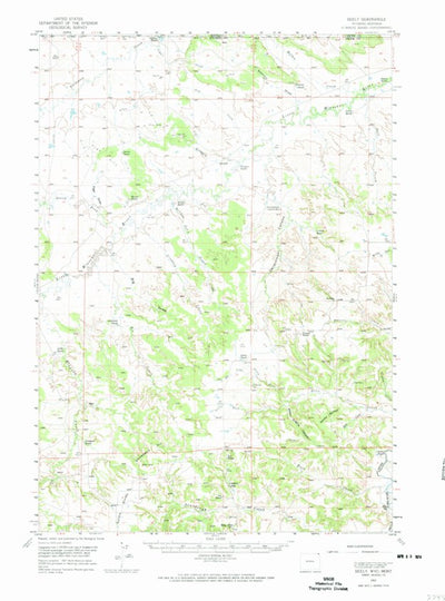 United States Geological Survey Seely, WY-MT (1957, 62500-Scale) digital map
