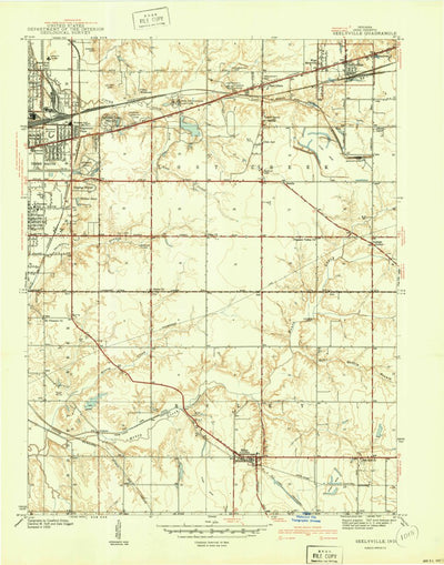 United States Geological Survey Seelyville, IN (1941, 24000-Scale) digital map