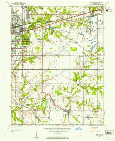 United States Geological Survey Seelyville, IN (1952, 24000-Scale) digital map