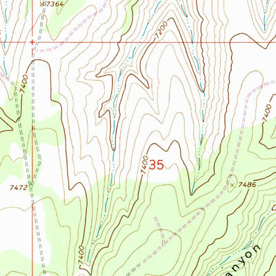 United States Geological Survey Seep Canyon, UT (1966, 24000-Scale) digital map