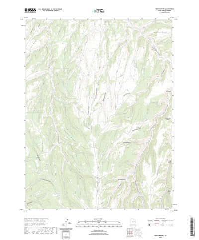 United States Geological Survey Seep Canyon, UT (2023, 24000-Scale) digital map